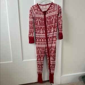 Little Sleepies Festive Red and White Footie